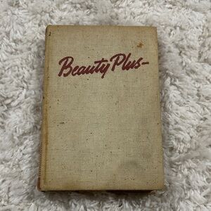 Vintage Collectable 'Beauty Plus' Canvas-Cover Book, second printing, 1938